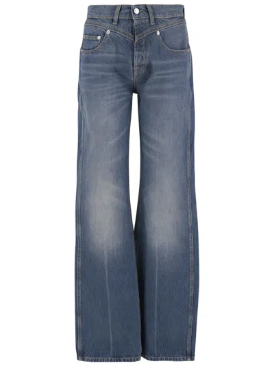 Armarium Wide-leg Washed Denim Jeans In Blue