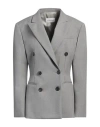 Armarium Sophisticated Double-breasted Wool Jacket For Fall/winter 2024 In Grey