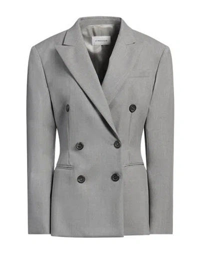 ARMARIUM ARMARIUM WOMAN BLAZER GREY SIZE 10 VIRGIN WOOL