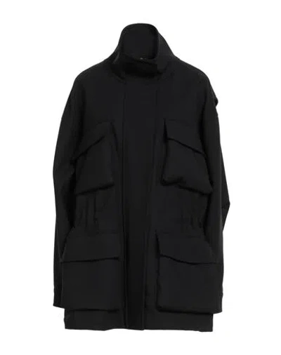 Armarium Woman Coat Black Size 4 Virgin Wool, Cupro