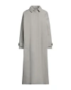 Armarium Woman Overcoat & Trench Coat Light Grey Size 4 Cotton
