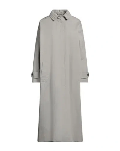 Armarium Woman Overcoat & Trench Coat Light Grey Size 4 Cotton