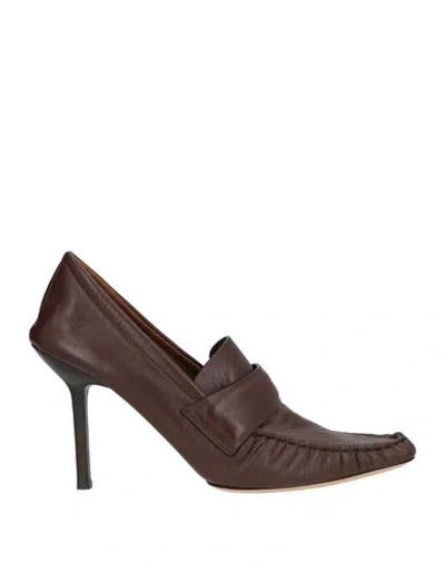Armarium Woman Pumps Chocolate Brown Size 7 Leather