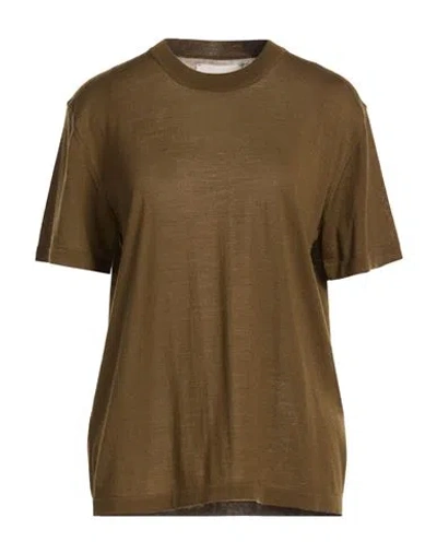 Armarium Woman Sweater Khaki Size Xs Virgin Wool In Brown