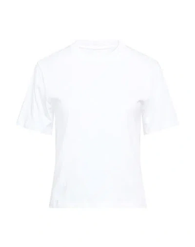 Armarium Woman T-shirt White Size S Cotton, Elastane