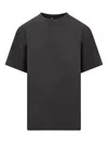 Armarium Black Solid Crew Neck T-shirt In Black