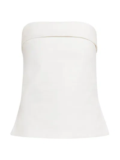 Armarium Women's Cecile Cotton Strapless Top In White