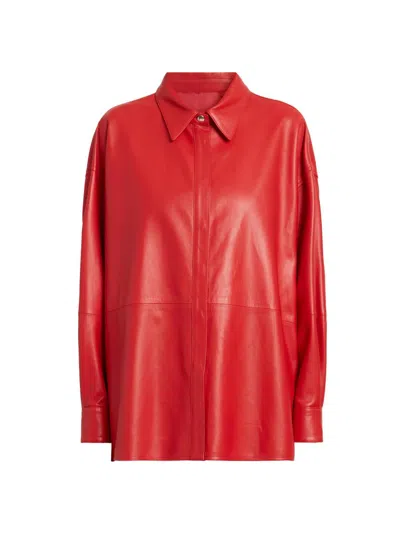 Armarium Women's Leo Leather Shirt In Multi