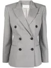 Armarium Double-breasted Wool Jacket In Gray