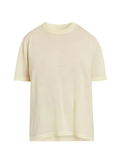 Armarium Women's Merino Wool Crewneck T-shirt In Yellow