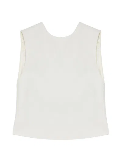 Armarium Women's Milli Round Neck Sleeveless Top In White