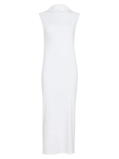 Armarium Rose Ribben Cotton Midi Dress In White