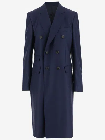 Armarium Royal Blue Double-breasted Trench Coat