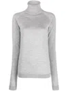Armarium Wool And Cashmere Blend High Neck Sweater In Gray