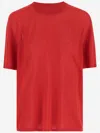 Armarium Short-sleeve Merino-wool Sweater In Red