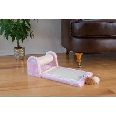 Armarkat 6" Real Wood Cat Condo In Pink,beige