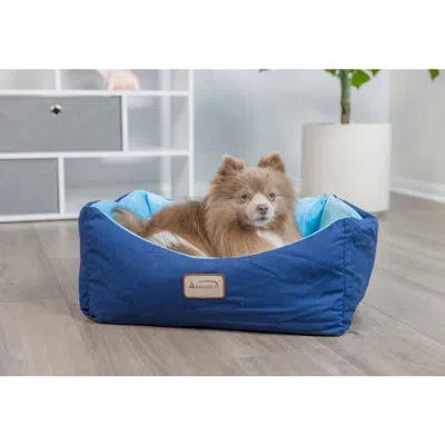 Armarkat Cat Bed Bolster In Blue