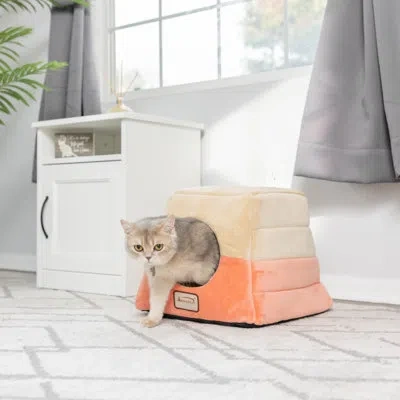 Armarkat Cat Bed Hooded In Beige