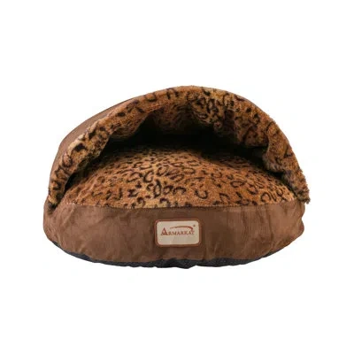 Armarkat Cat Bed Hooded In Brown