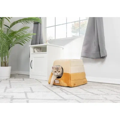 Armarkat Medium Cat Bed Bolster In Brown