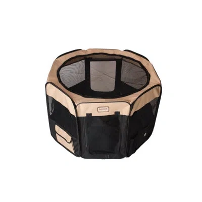 Armarkat Portable Playpen Pet Pen In Beige