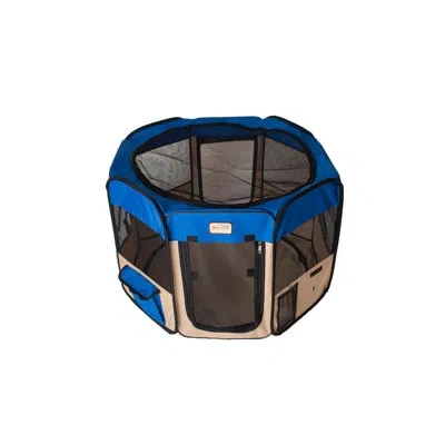 Armarkat Portable Playpen Pet Pen In Blue