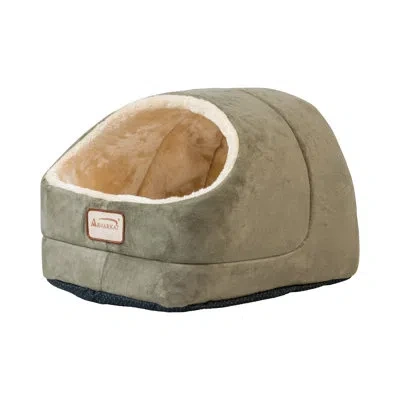 Armarkat Rectangle Cat Bed In Laurel Green And Beige