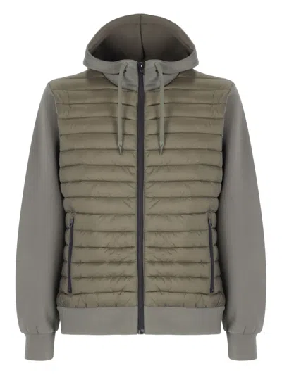 Armata Di Mare Colombo Hooded Quilted Jacket In Green