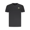 Armata Di Mare Black Cotton Men T-shirt In Purple