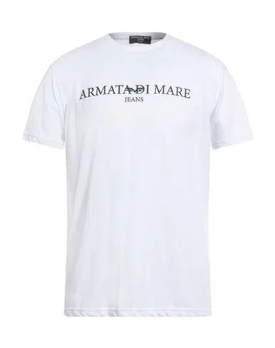 Armata Di Mare Jeans Man T-shirt White Size Xxl Cotton