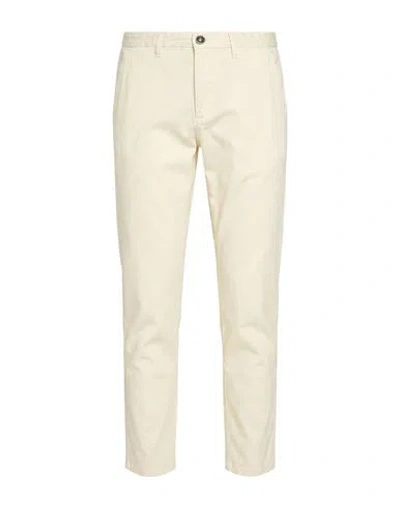 Armata Di Mare Man Pants Ivory Size 32 Cotton, Elastane In White