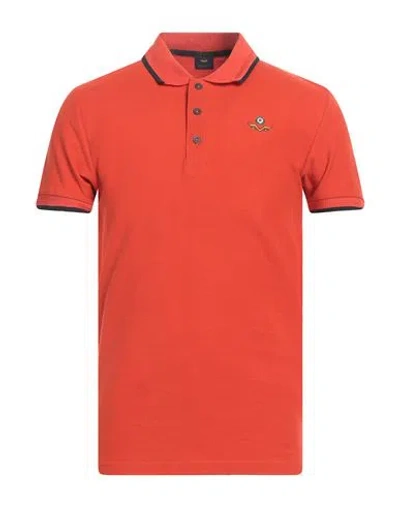 Armata Di Mare Man Polo Shirt Orange Size S Cotton