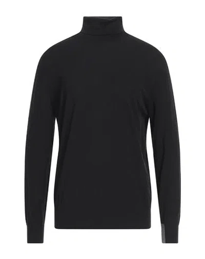 Armata Di Mare Man Turtleneck Black Size 42 Cotton, Wool In Black