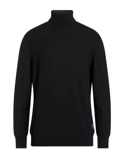 Armata Di Mare Man Turtleneck Black Size 46 Polyamide, Viscose, Wool, Cashmere
