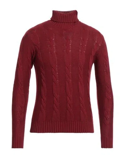 Armata Di Mare Man Turtleneck Brick Size 3xl Polyamide, Wool, Viscose, Cashmere In Red