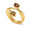 Armature Women's Gold / Yellow / Yellow Orange And Yellow Tourmaline Infinity Ring