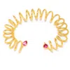 Armature Women's Pink / Purple / Gold Pink Tourmaline Cuff Bracelet