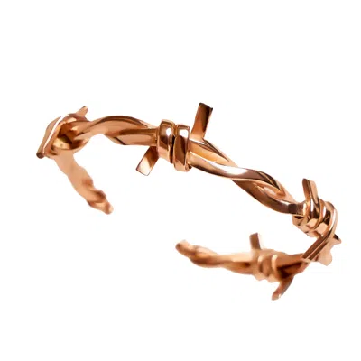 Armature Women's Rose Gold Barbed Wire Bracelet