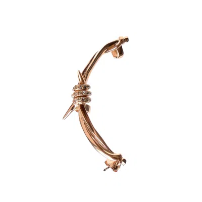 Armature Women's Rose Gold Barbed Wire Ear Cuff
