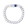 Armature Women's Silver / Blue Lapis Lazuli Bon Bon Curb Chain Bracelet