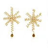 Armature Women's Yellow / Orange Yellow And Orange Tourmaline Starfish Earrings