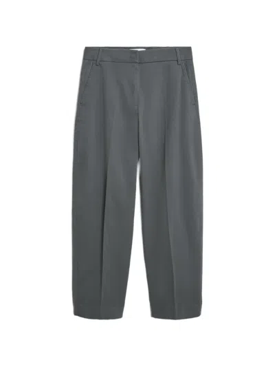 Armedangels Barrel-leg Twill Trousers In Blue
