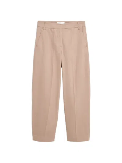 Armedangels Barrel-leg Twill Trousers In Neutral