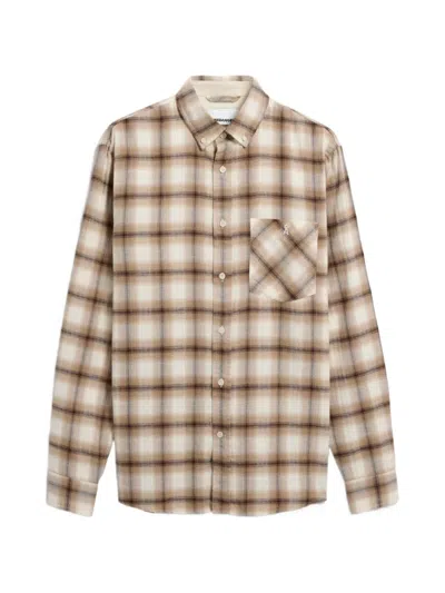Armedangels Check Long-sleeve Shirt In Neutral