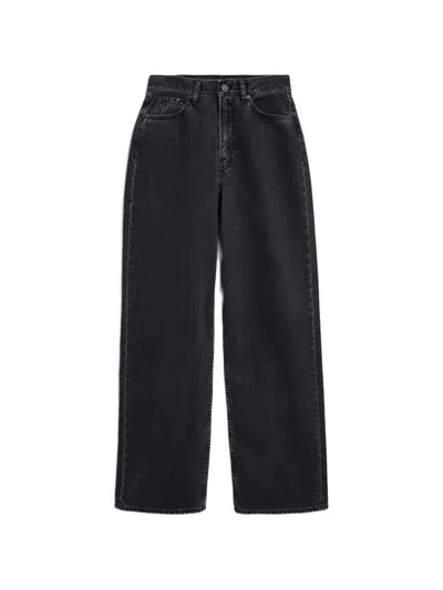 Armedangels Enijaa Wide-leg Jeans In Black