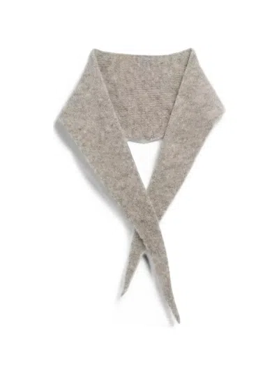 Armedangels Fine-knit Pointed Scarf In Neutrals