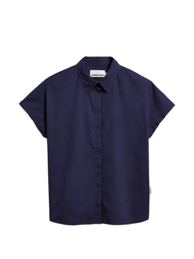Armedangels Larisaana Poplin Blouse In Blue