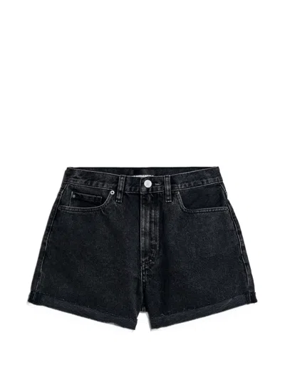 Armedangels Lemeaa Turn Denim Shorts In Black