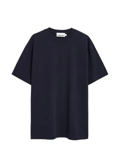 Armedangels Maarkos Heavy-weight T-shirt In Blue