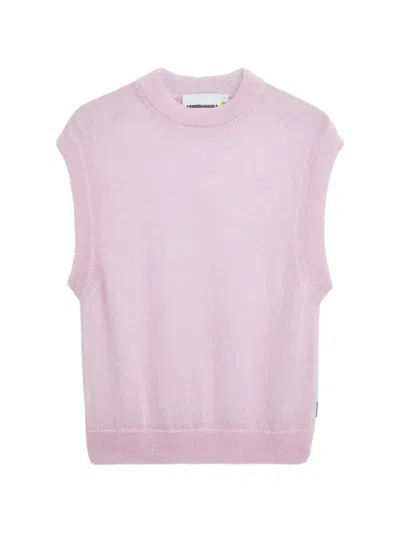 Armedangels Mohair-blend Knitted Vest In Black